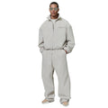 Custom Logo Embroidered Streetwear Baggy Sports Zip up Sportswear Tracksuit Manufacturer Sweatsuits Unisex Sets for Men