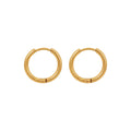 Ivanda Hot Sale 18K PVD Gold Plated Stainless Steel Hoop Earrings Trendy Mini O-Shaped Hoop Earrings Fashionable Jewelry