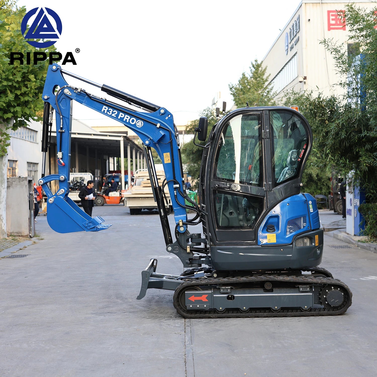 Rippa Best Selling Mini Excavator EPA CE Euro 5 3.5Ton 3500Kg Crawler Excavators Small Digger With Kubota Engine
