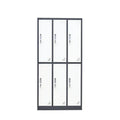 Modern 6-Door Folding Labor Worker Locker for Clothes and Shoes Storage Metal Steel Structure Used for Staff