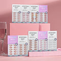 BTARTBOX XCOAT Press on Nails En Gros Wholesale Short Square Almond Luxury Soft Gel 3D French Tip False Fake Nails Press on