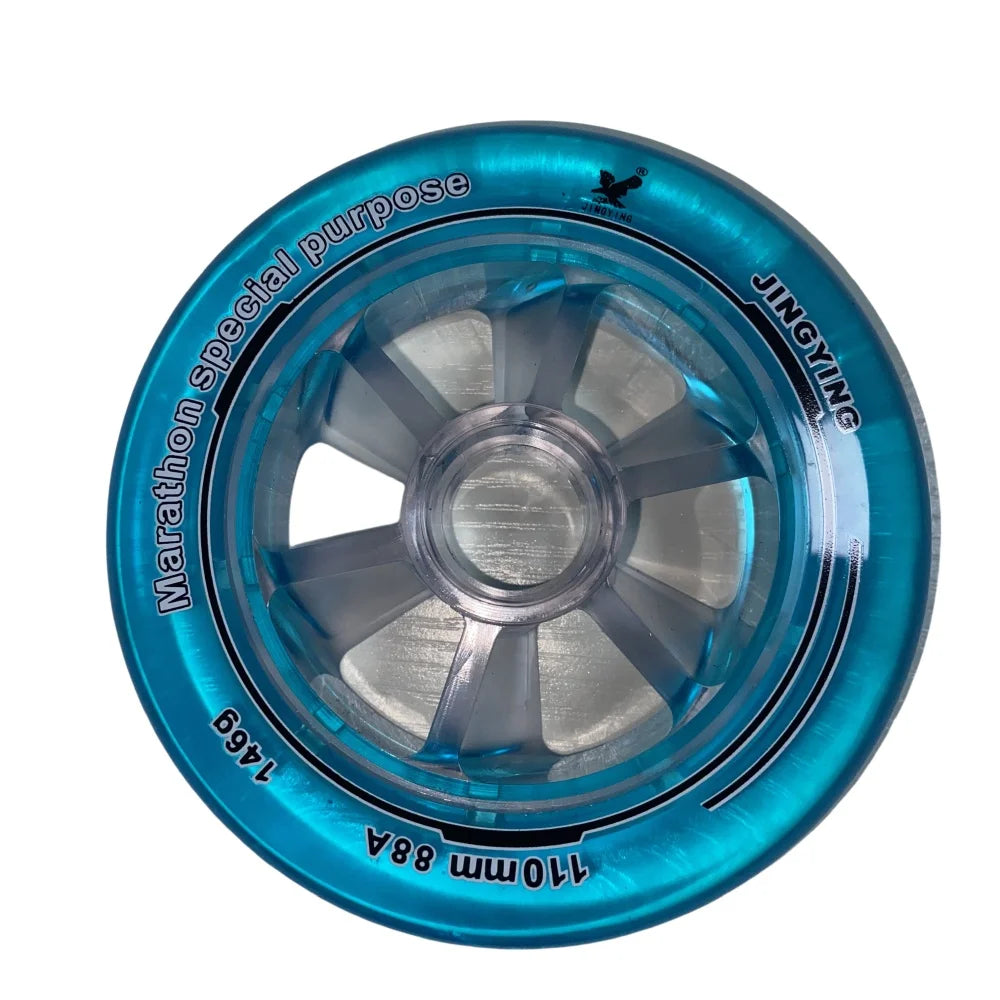 JINGYING High Elasticity Inline Speed Skates 110mm 125mm 88A High Rebound Speed Skating Wheels Roller Race Flashing Wheels