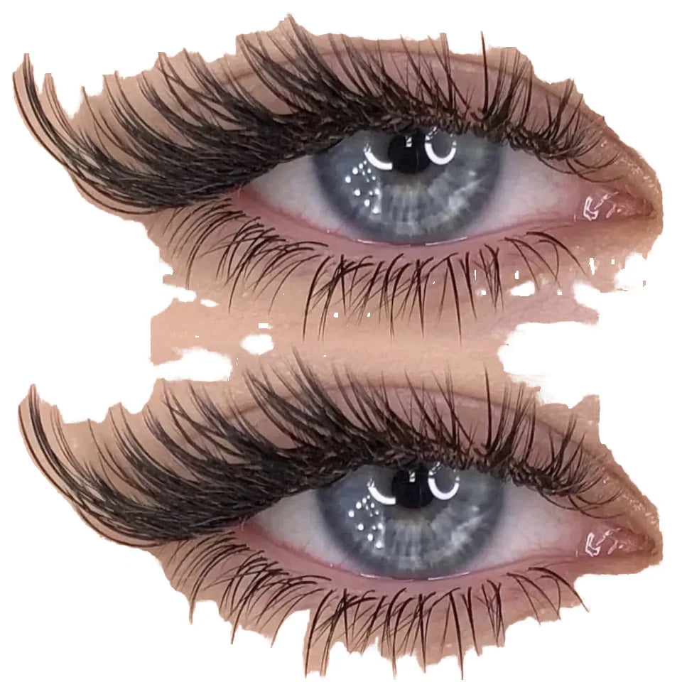 Ellipse Flat Individual Classic Eyelash Extensions Natural Long Matte PBT Lashes Double Heated Curl Retention Cruelty-Free Vegan