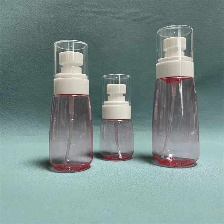 Empty Pet Plastic Cosmetic Mist Spray Bottle for Skin Care Fine-Moderate Spray Volume with Pump Sealer