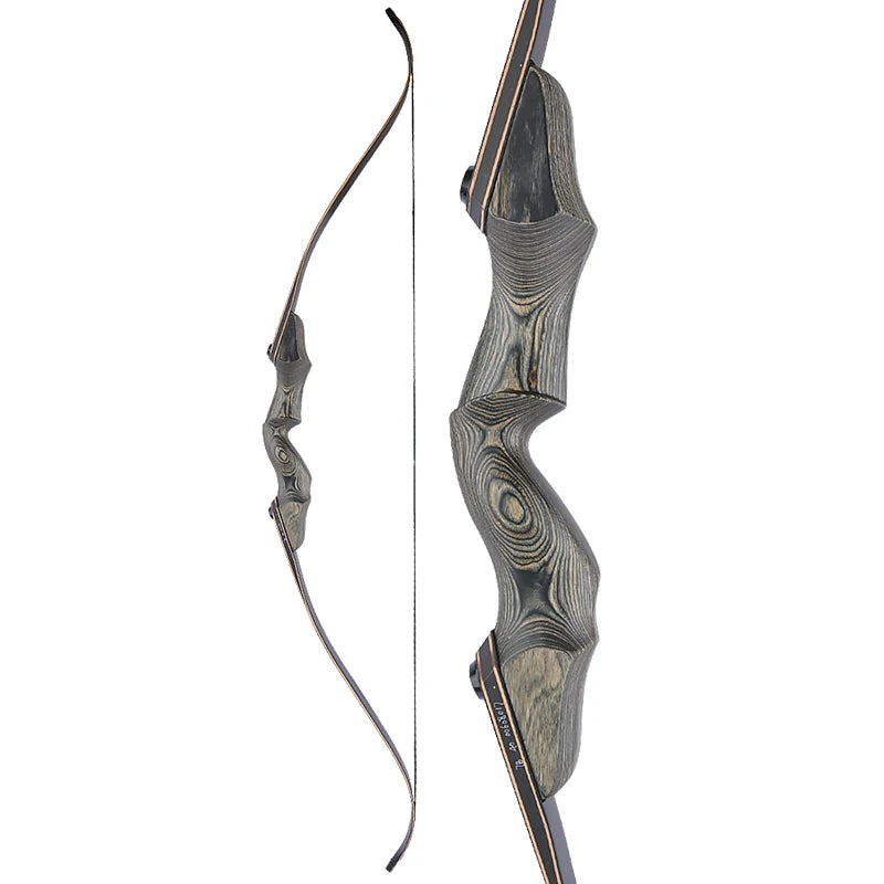 Hot Selling 25-60 Lbs Draw Weight Laminated Archery Recurve Bow Takedown Wood Bow for Shooting Adult