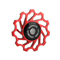RIDERACE Mountain Bicycle Rear Derailleur Wheel Ceramic Bearing Pulley Durable Road Bike Guide Roller Cycling Accessories