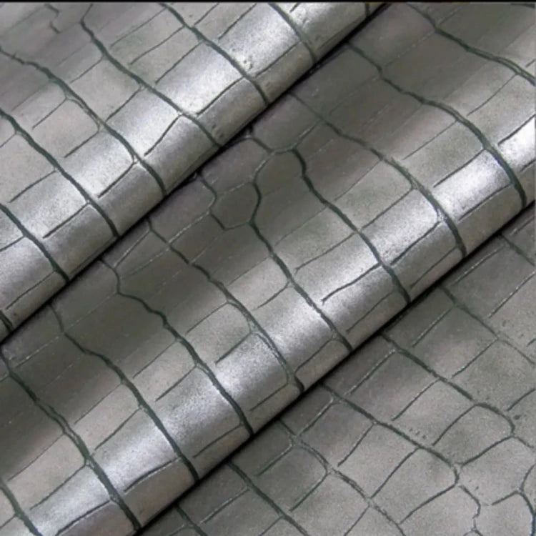 Factory Wholesale 1.0mm Thick Crocodile Leather Imitation Faux Leather Handbag for Furniture Upholstery Chair Decorative
