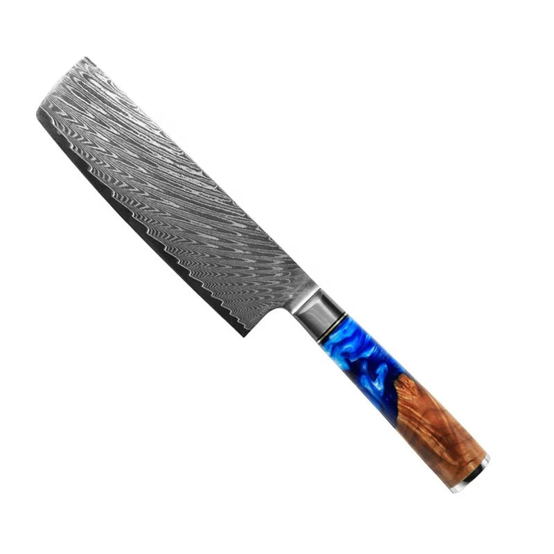 Small Paring Knife VG-10 Damascus Steel 7.5 Inch Customized Logo Giftbox Ambidextrous High-Polish Extremely Sharp Kitchen Knife