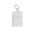 Hot Sale OEM Design Custom clear Rectangular Acrylic Photo Keychains
