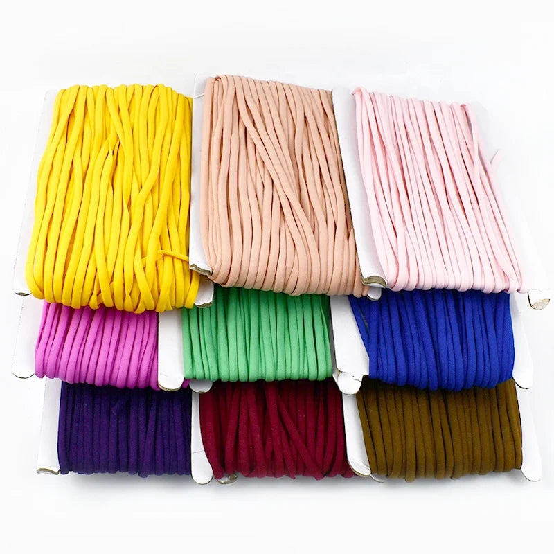 Deepeel BD393 5mm Elastic Cords for DIY Clothing Accessories Shoes Bags Garments Home Textiles Elastic Ribbon Tapes Ropes