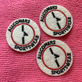 New Style Felt Embroidery Patchlaser Cut Round Shape Uniform Embroidery Label