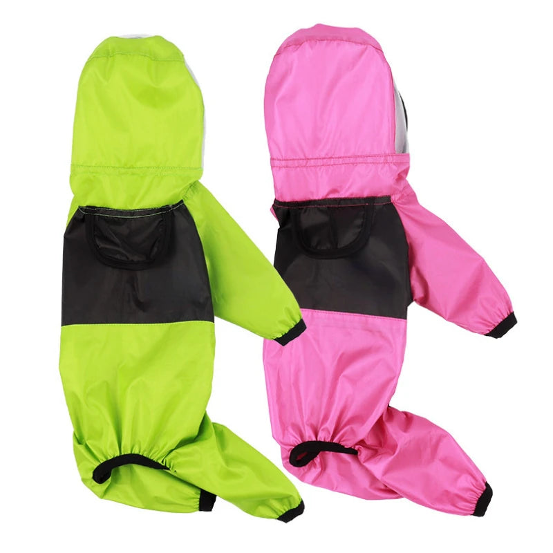2024 New Pet Clothing Dog Four Seasons Universal Raincoat Four-legged Waterproof Clothes