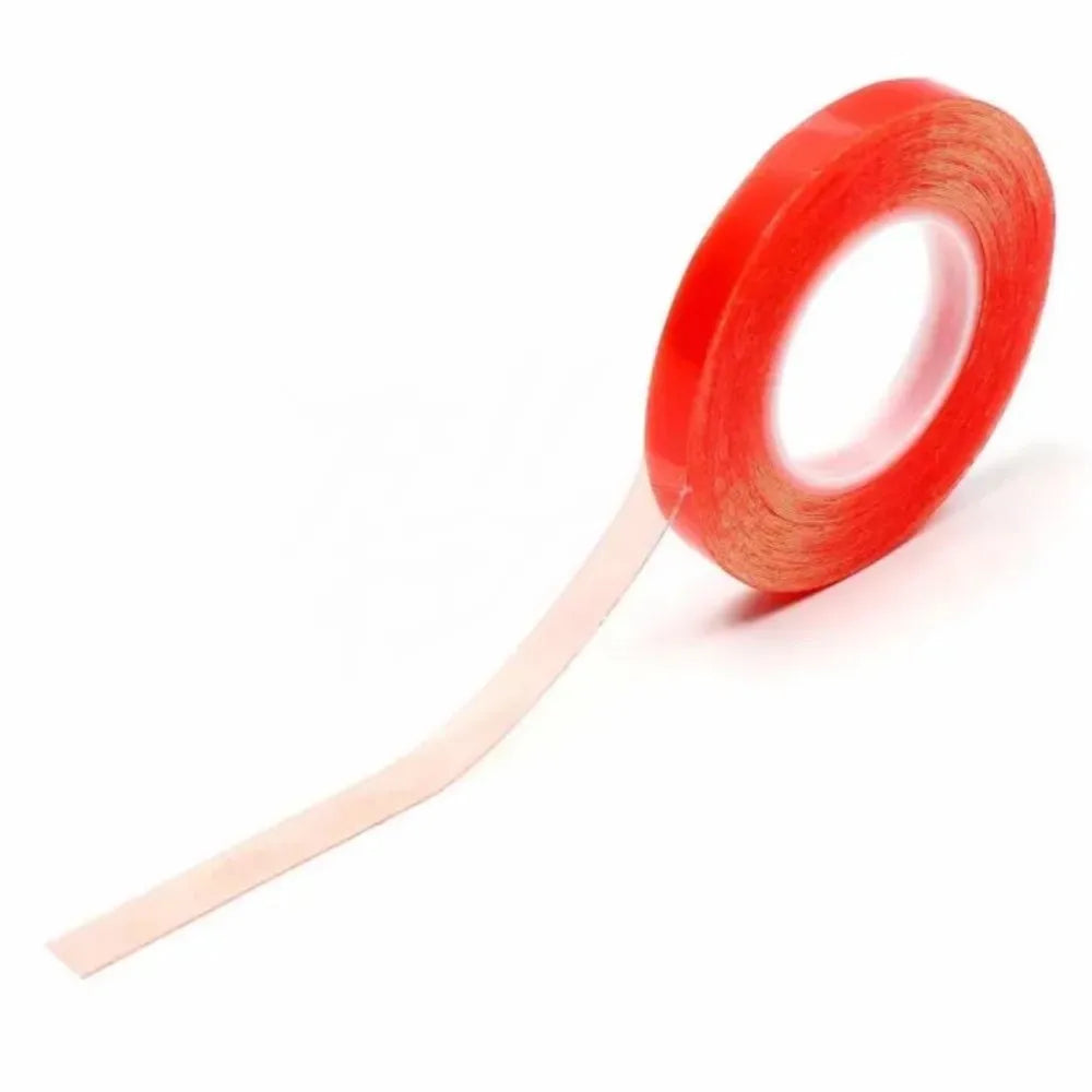 Strong Acrylic Adhesive PET Polyester Film PVC Double Side Tape for Switch Installation and Fixing with Red Liner