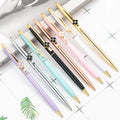 Manufacturer Twist Design Custom logo Luxury Promotional Advertising Flower Clip Metal Ballpoint Pen