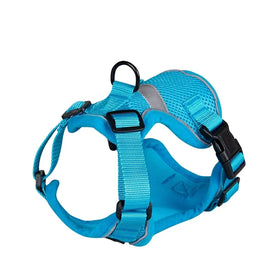 Fashionable Outdoor Safe Escape Proof Pet Vest Harness for Cats Breathable Solid Pattern Reflective Polyester Mesh