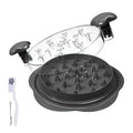 Kitchen Tools Meat Bbq Accessories 9.84 Inch Petal Handle Shredding Tool Twist Chicken Shredder with clear Brush and Fork