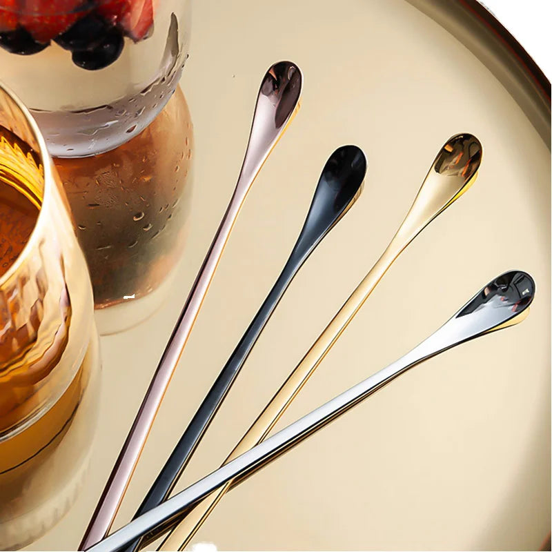 Wholesale Japanese Style Stainless Steel 304 Flatware Food Grade Safe Mirror Polish Coffee Tea Milk Stirring Spoon for Giveaways