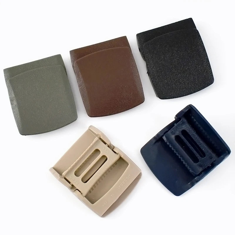 Deepeel AP2766 3.2cm Leather Belt Accessories Webbing Belt Buckle Smooth Plastic Belt Buckle