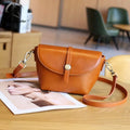 Andong Leather Shoulder Bag for Women Genuine Cow Leather Ladies Fashion Bucket Bag Casual All-match Crossbody Shoulder Bag 9249