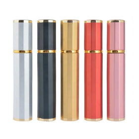 8ml Two-color Oxidized Gold Rim Cosmetic Perfume Spray Bottle Essence Water Refill Bottle