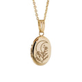 Engravable Classic Design Eye of Evil Pendant Moon Sun Oval Shape Custom Letter Picture Locket Necklace for Pet