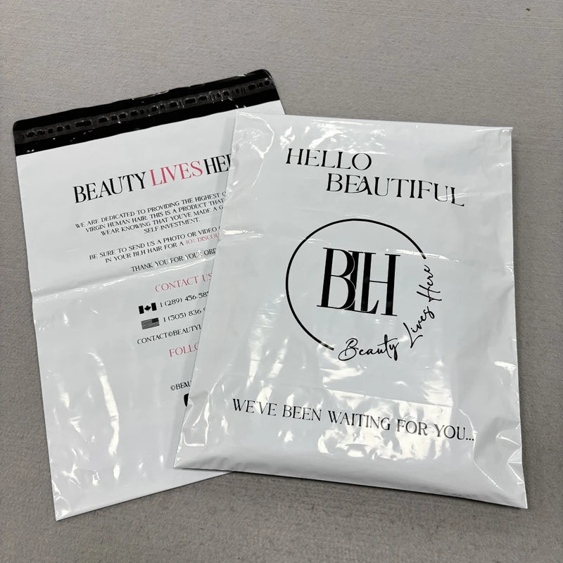 Wholesale Delivery Bags Plastic Shipping Bags for Clothing Packaging Eco Recyclable White Mailer Bag With Custom Logo