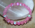 Wholesale Glowing Mermaid Crystal Glass Bead Pink Blue Aqua Shimmer Mystic Angel Aura Quartz Mermaid Glass Iridescent Bracelet