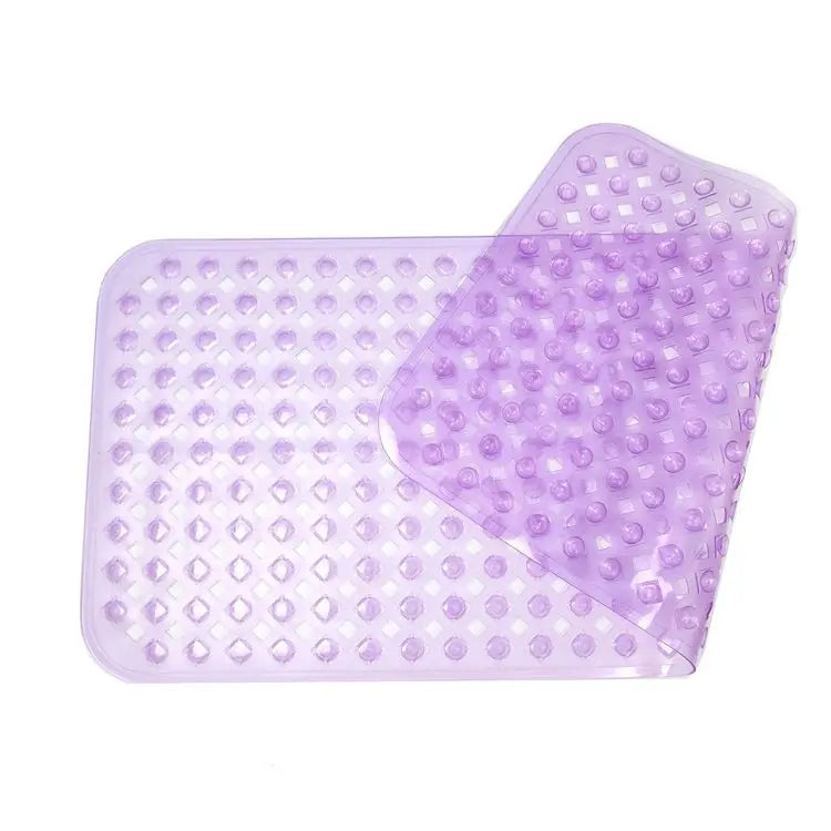 88x40CM Extra Long PVC Bathtub Mats with Strong Suction Cups Non-Slip Bath Shower Mats with Drain Holes for Bathroom Tub Safety