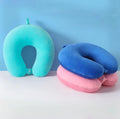 Wholesale Comfortable Microbead Filled U-Pillow with Memory Feature Removable Cover Travel Airplane Neckroll Amity Manufacturer