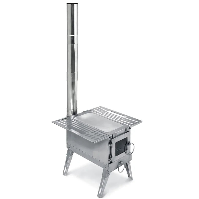High Quality OEM Stainless Steel Foldable Grill Portable Outdoor Camping Tent Wood Stove