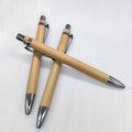 Customized Logo Eco Friendly Promotion Advertising Ball Point Bamboo Pen Laser Blank Bamboo Ballpoint Pen with Clip