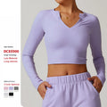 Wholesale Custom Logo Outdoor Training High Elastic Fitness Clothes Gym Workout Tight Sports Yoga Long Sleeve T-Shirt for Women