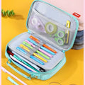 Large Canvas Marker Pen Bag Big Capacity Pencil Storage Pouch Holder Box Organizer