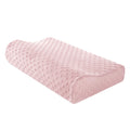 Deep Sleep Wholesale Adult Breathable Best Bed Wave Shape Memory Foam Pillow with Neck Support Marine Pattern Cooling Cover