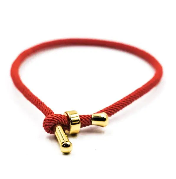 New Fashion Handmade Bracelet String Rope  with Gold Plated Bracelet Adjustable Lucky Gift New Year