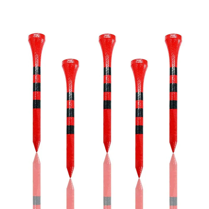 Biodegradable Material Stripe 70mm 83mm Bamboo Golf Tees Premium Golf Tees with Logo