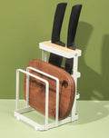 Wholesale Stainless Steel Wall Mounted Non-Folding Cutting Board Organizer Rack for Kitchen Use