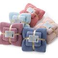 The New Super Dry Thick Coral Fleece Custom logo Towel Bath Towel Coral Fleece Hotel Towel Set