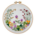 Floral Fantasy DIY Embroidery Set Craft Your Own Garden Beginner's DIY Embroidery Kit Blooming Botanicals
