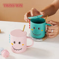 Wholesale Creative Cartoon Dinosaur Ceramic Mug Household Coffee Mug with Handle