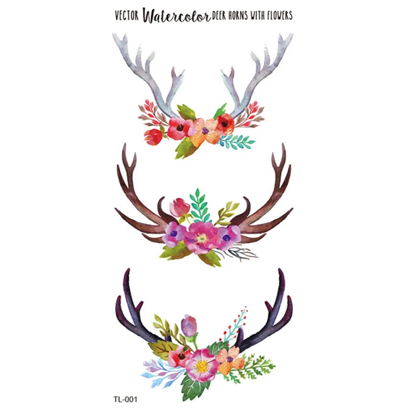 BXTAT Plants Flowers Animals TL001-TL100 White Paper Temporary Butterfly Tattoo Stickers for Body Application