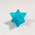 Diy Natural Stone Merkaba Stone Crystal Carving Reiki Heal Crystal for Blue Opal Making Necklace Jewelry Decorations Crystal Jewelry