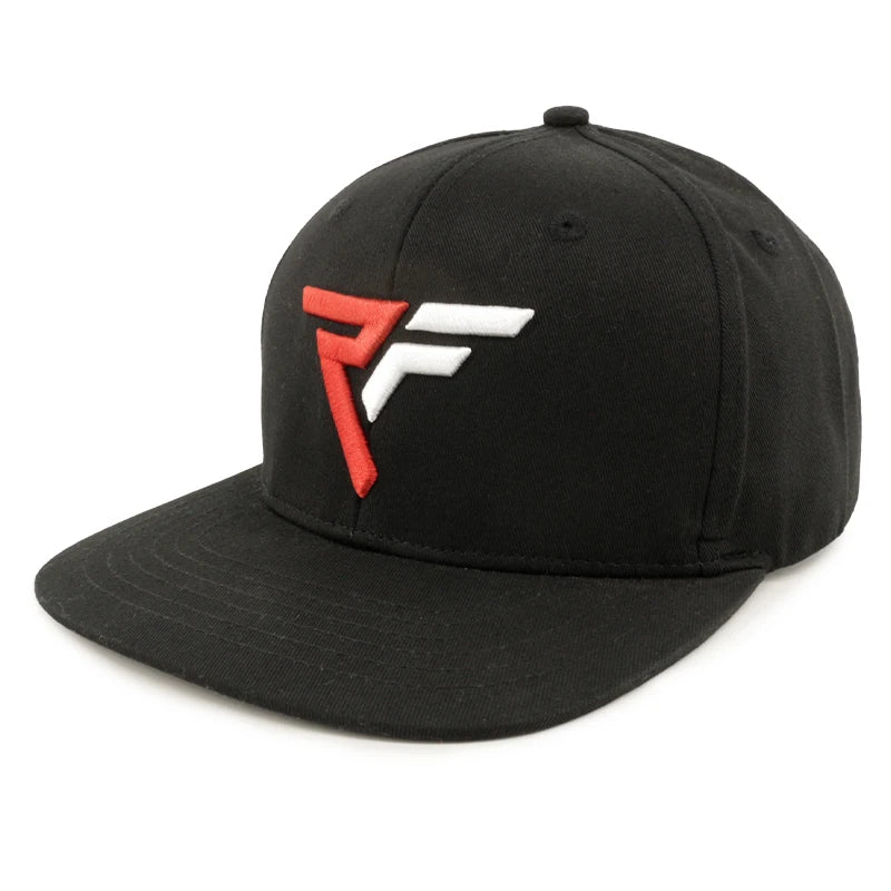 Men 6 Panel Structured Cotton 3D Embroidery Custom Logo Flat Brim Snapback Cap Hats