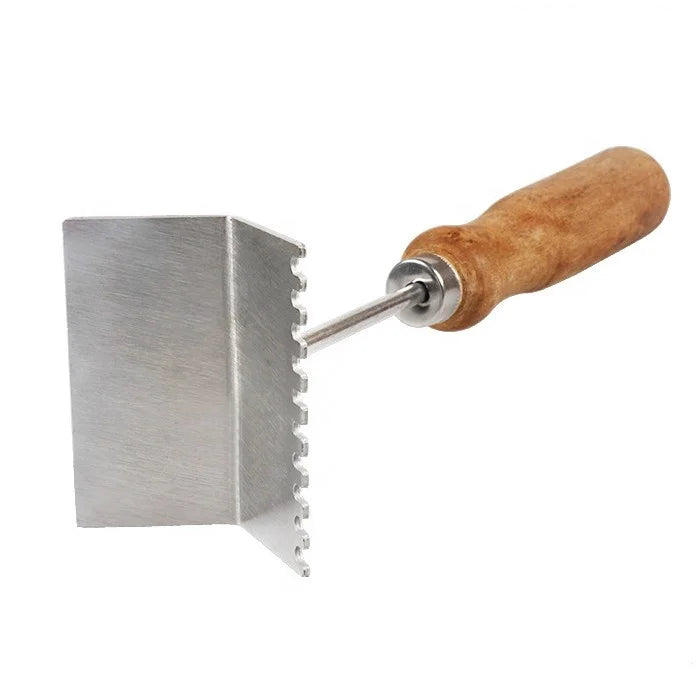 Bee Hive Frames Tool Queen Excluder Cleaning Shovel Wood Handle Stainless Steel Cleaner Beekeeping Tool