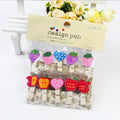 Stationery Cartoon Wooden Paperclip DIY Decorative Cute Mini Wooden Photo Paper Clips