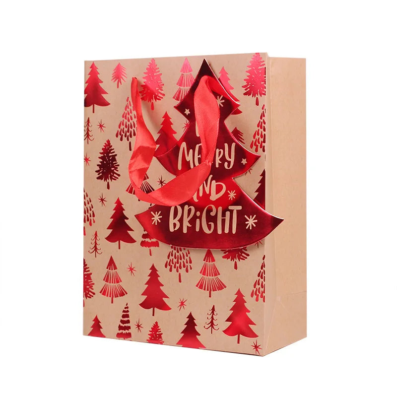 New Year Gif Packing Bag Kraft Paper Christmas Gift Bags Zkittles Bags