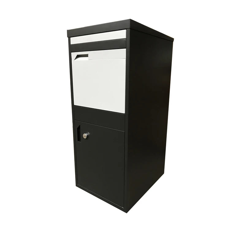 Free Standing Outdoor Anti-Theft Waterproof Stainless Steel Large Smart Parcel Delivery Mailbox POST Function for Home Office