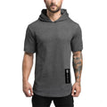 Wholesale Male Sports Cotton Tshirt Men's Sports Tops Summer Casual Short Sleeve Fitness Gym Hoodie T Shirts for Men