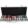 Personalized Las Vegas Monte Carlo Blank Supply 500 ABS Ceramic Token in Aluminum Case Clay Poker Chip Set With Briefcase