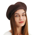Women Wool Berets French Artist Style Warm Winter Beanie Hat Retro Plain Beret Winter Caps